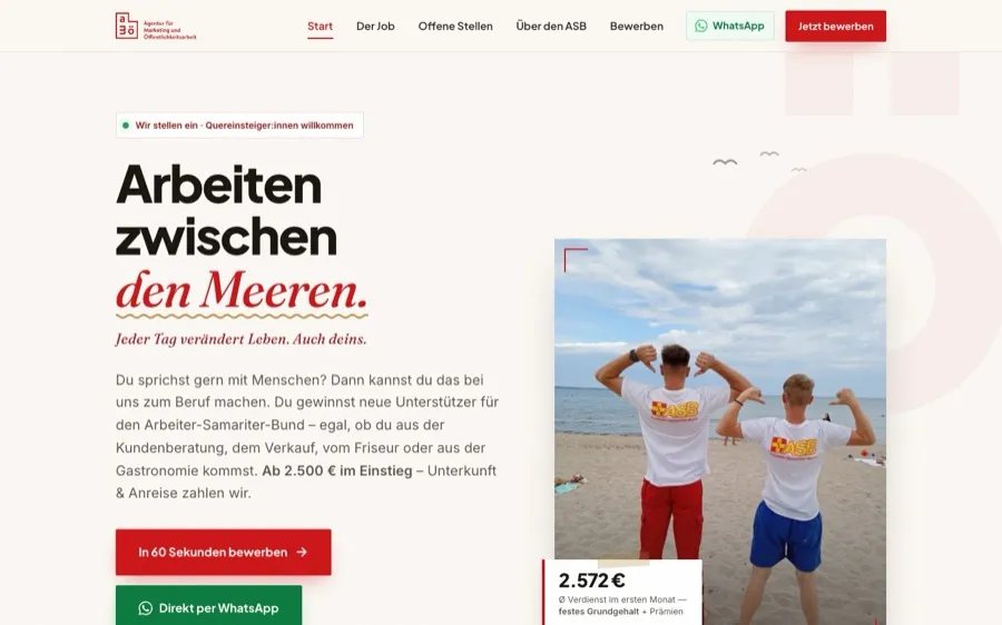 Startseite von amoegmbh.de
