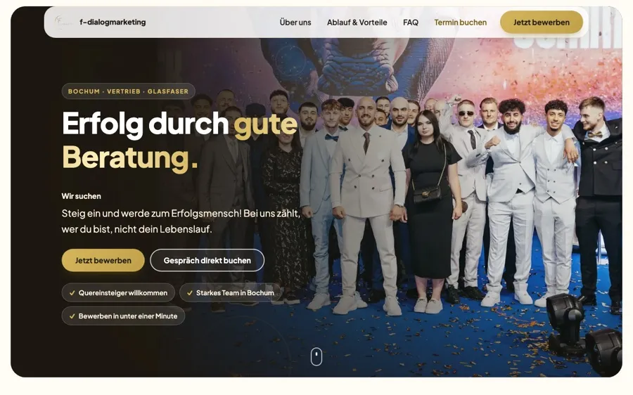 Startseite von f-dialogmarketing.net